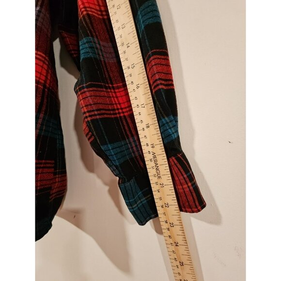 Vintage Northwest Territory Men's Plaid Button Up Long Sleeve Shirt Sz Large Red - Picture 6 of 9
